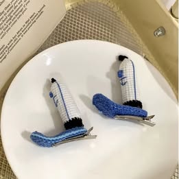 SpongeBob's Krusty Krab Staff Hat Hair Clip By Amori Fati