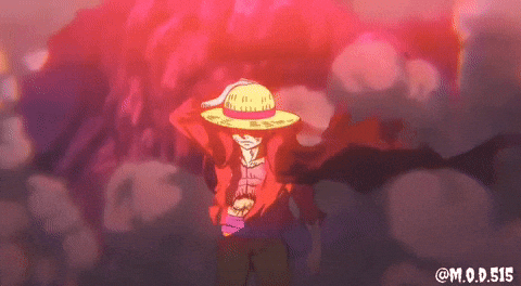 🏴‍☠️ One Piece Luffy Anime Jersey 👒 | Brown 🟤