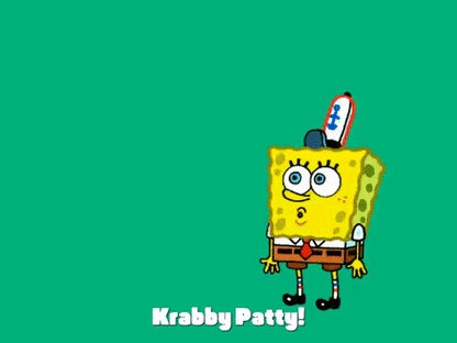 SpongeBob's Krusty Krab Staff Hat Hair Clip By Amori Fati
