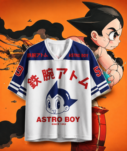 🚀 Astro Boy Anime Jersey 🤖 | Premium Oversized Sports Jersey ⚡ | Multiple Sizes Available