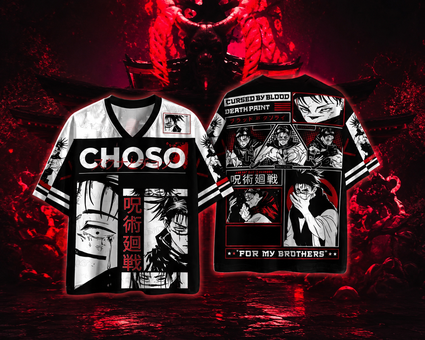 ⚡ Jujutsu Kaisen Gojo Anime Jersey 👁️ | Premium Oversized Jersey | Choso