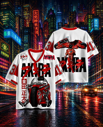 🏍️ Akira Anime Jersey 🔥 | Premium Streetwear Oversized Tee | Multiple Sizes Available 🎌