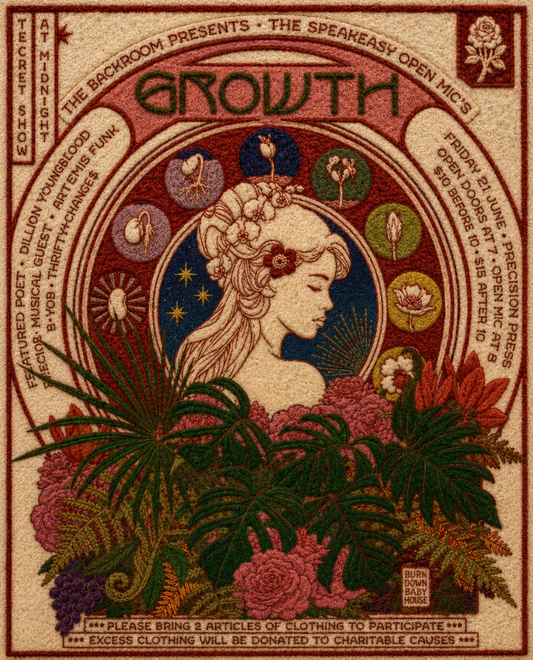 The Speakeasy GROWTH Retro Poster