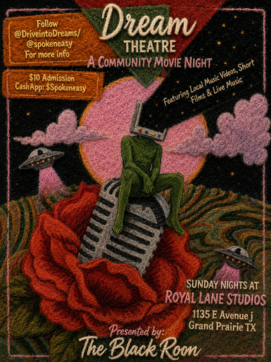 The Speakeasy Dream Theater Drive-In Movie Poster By M.I.N.D. Art
