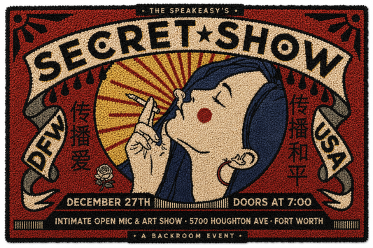 The Speakeasy Secret Show Retro Poster