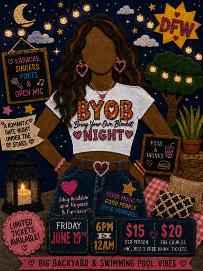 B.Y.O.B. [Bring. Your. Own. Blanket.] Night