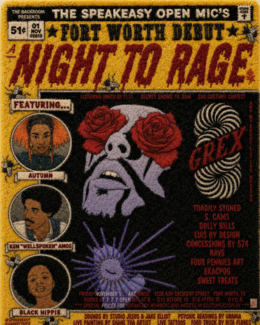 The Speakeasy A Night to Rage Retro Poster