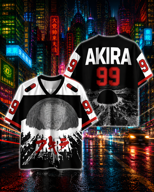 🏍️ Akira Anime Jersey 🔥 | Premium Streetwear Oversized Tee | Multiple Sizes Available 🎌 V2