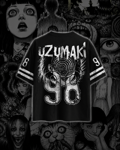 🌀 Junji Ito Uzumaki Anime Jersey 👁️ | Premium Horror Manga Inspired 👻 |