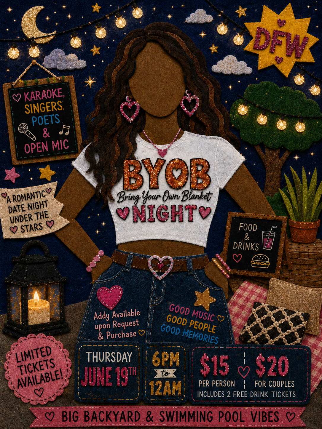 B.Y.O.B. [Bring. Your. Own. Blanket.] Night