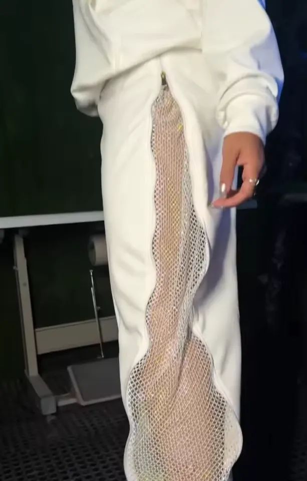 🤍🕊️Mesh Back White Hoodie & Jogger Set | Two-Piece Outfit 🕊️🤍