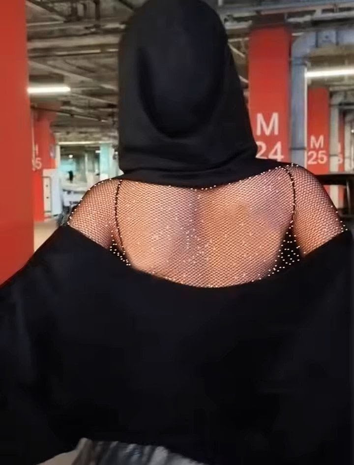 🖤🐦‍⬛Mesh Back Black Hoodie | Two-Piece Outfit 🐦‍⬛🖤