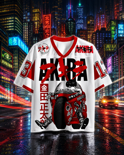 🏍️ Akira Anime Jersey 🔥 | Premium Streetwear Oversized Tee | Multiple Sizes Available 🎌