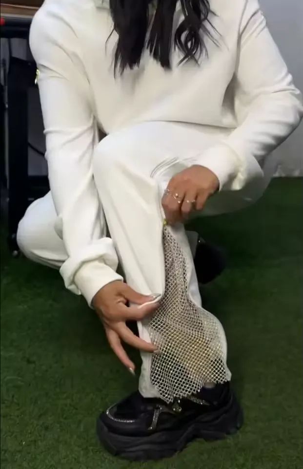 🤍🕊️Mesh Back White Hoodie & Jogger Set | Two-Piece Outfit 🕊️🤍