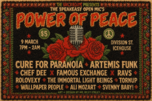 The Speakeasy Power of Peace Retro Poster