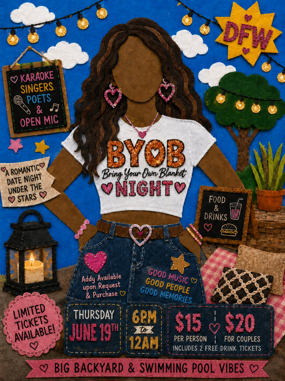 B.Y.O.B. [Bring. Your. Own. Blanket.] Night