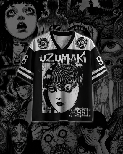 🌀 Junji Ito Uzumaki Anime Jersey 👁️ | Premium Horror Manga Inspired 👻 |