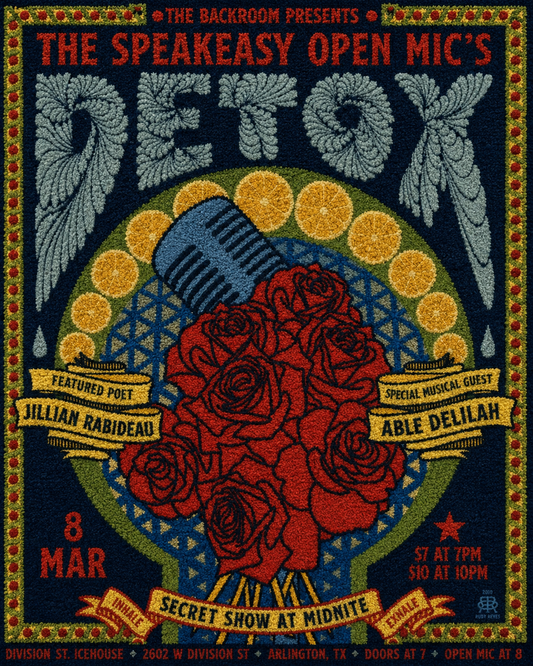 The Speakeasy Detox Retro Poster